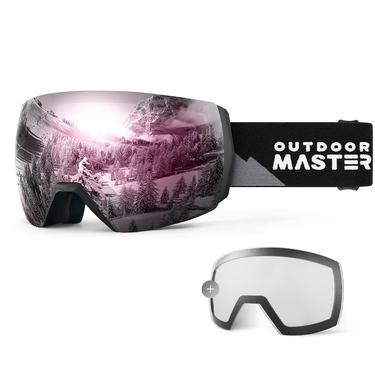 MASCHERA DA SCI ULTRA + LENTE DI RICAMBIO INCLUSA