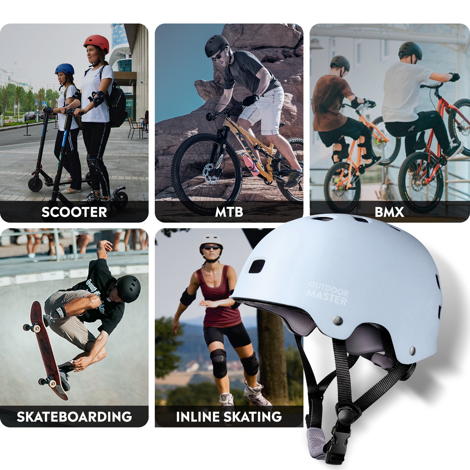 Casco da Ciclismo e Skateboard ORYX