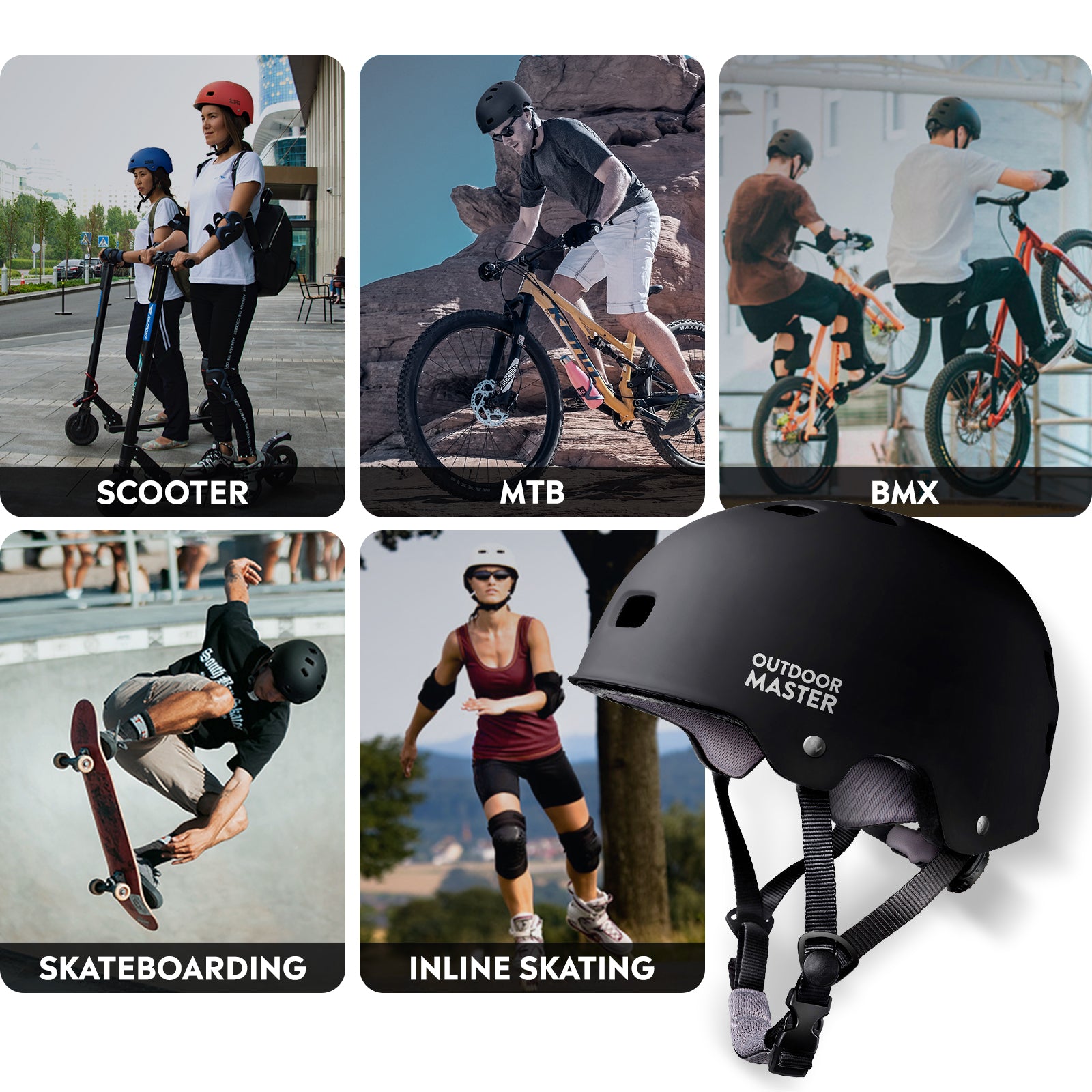 Casco da Ciclismo e Skateboard ORYX