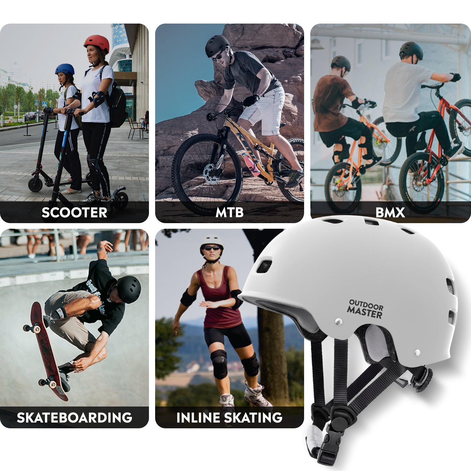 Casco da Ciclismo e Skateboard ORYX