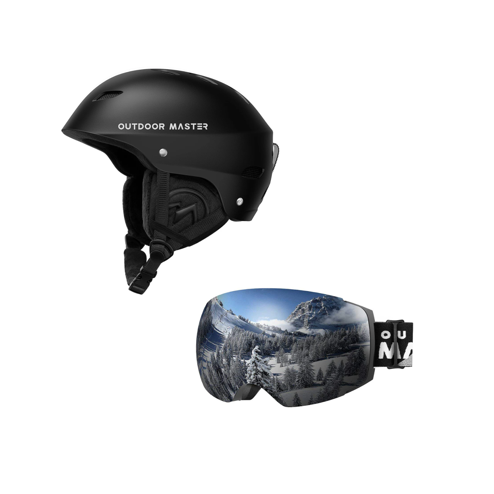 Set Sci e Snowboard con Casco Kelvin e Maschera Pro