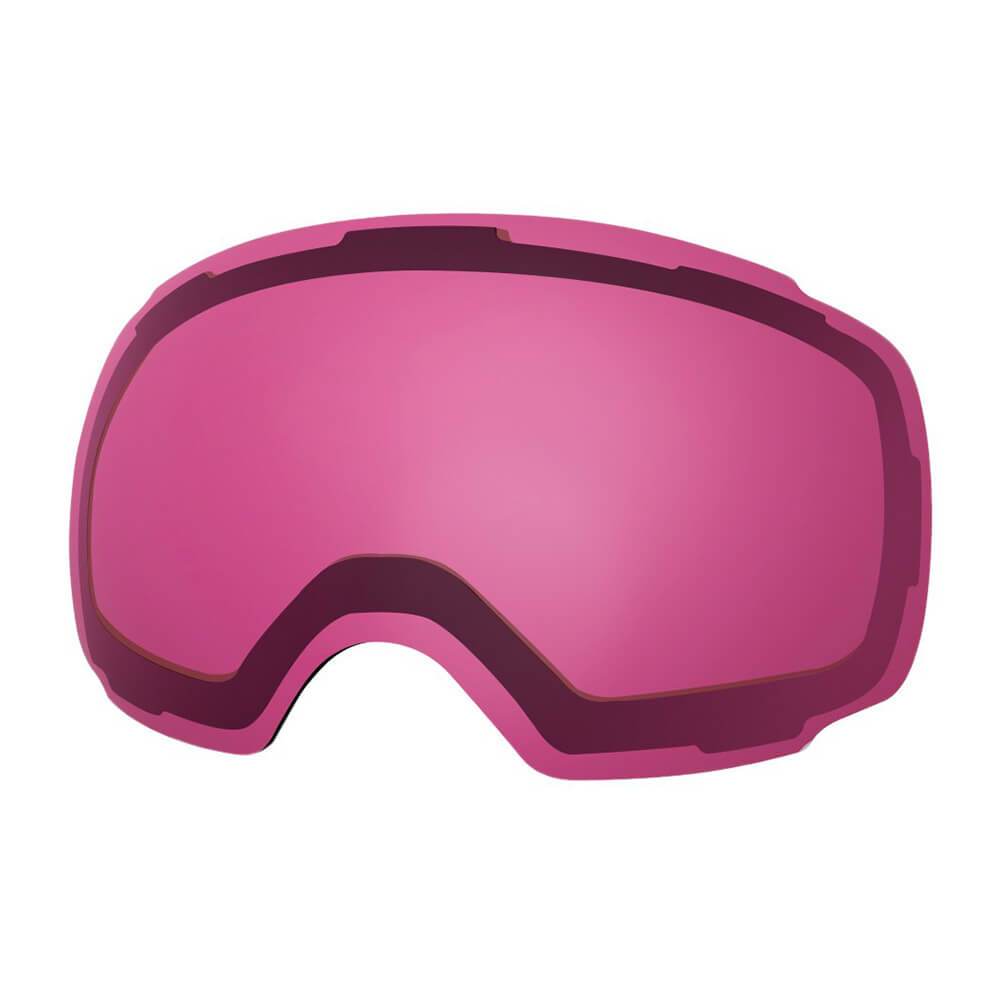 REPLACEMENT LENS BASIC - For Goggles Pro Series - 20+ Different Lens - 100% UV400 Protection OutdoorMasterShop VLT 46% Pink