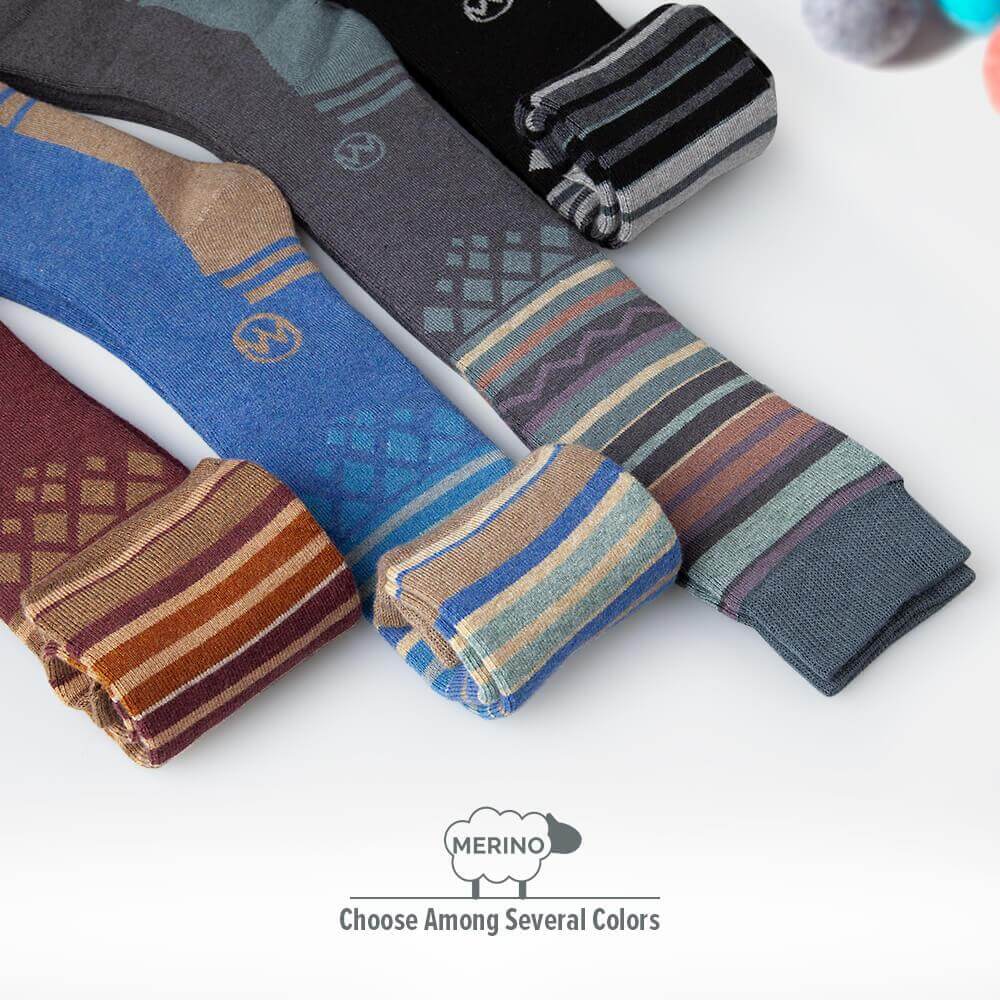 ADULT SKI SOCKS - Two Packs - The Merino Wool Blend OutdoorMasterShop