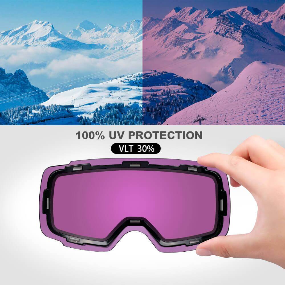 REPLACEMENT LENS BASIC - For Goggles Pro Series - 20+ Different Lens - 100% UV400 Protection OutdoorMasterShop