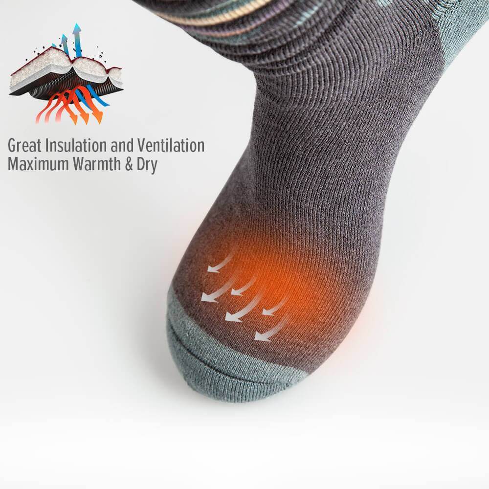 ADULT SKI SOCKS - Two Packs - The Merino Wool Blend OutdoorMasterShop