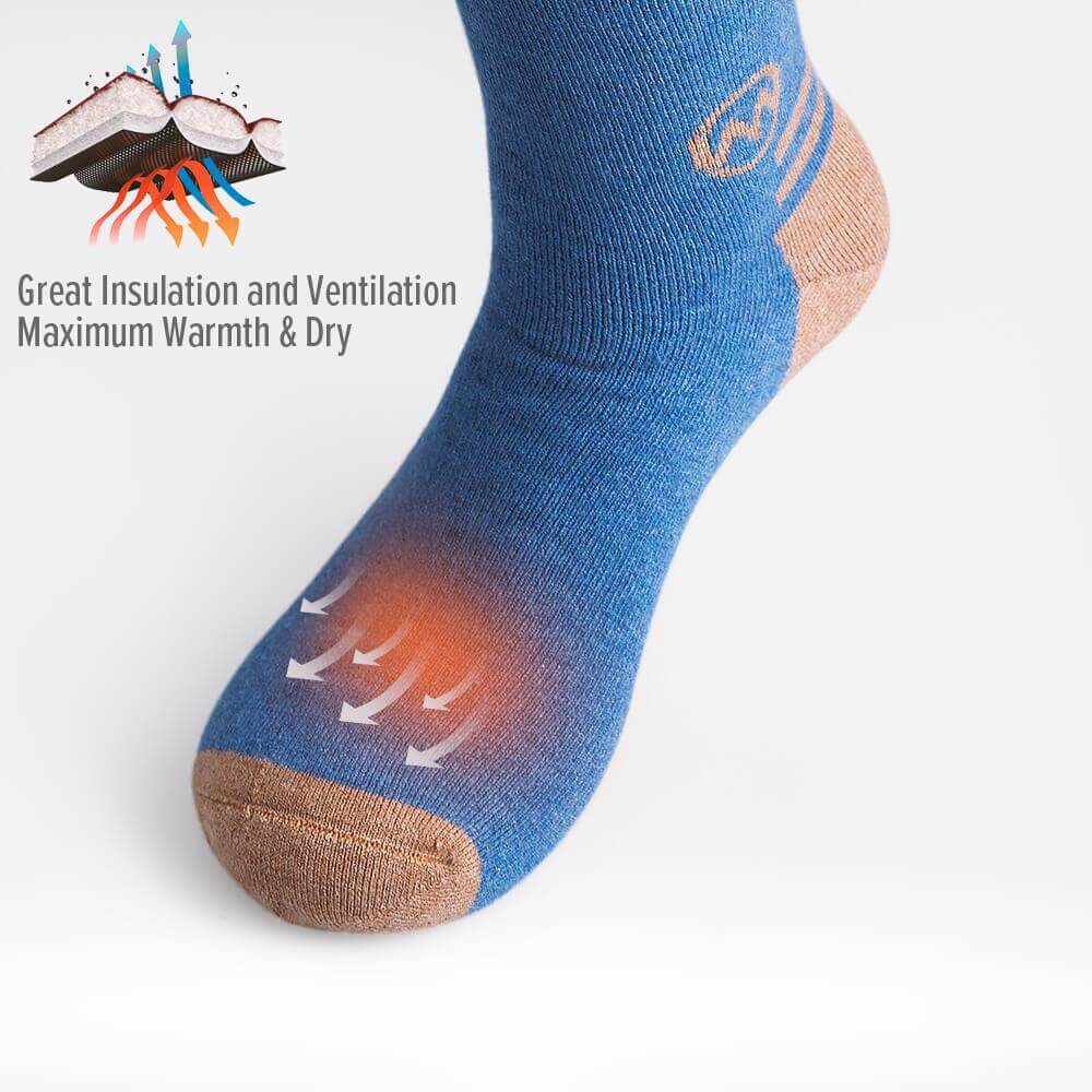 ADULT SKI SOCKS - Two Packs - The Merino Wool Blend OutdoorMasterShop