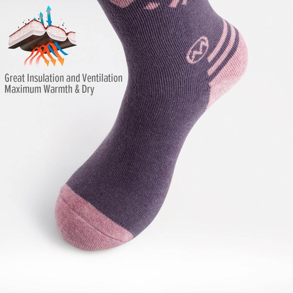 ADULT SKI SOCKS - Two Packs - The Merino Wool Blend OutdoorMasterShop