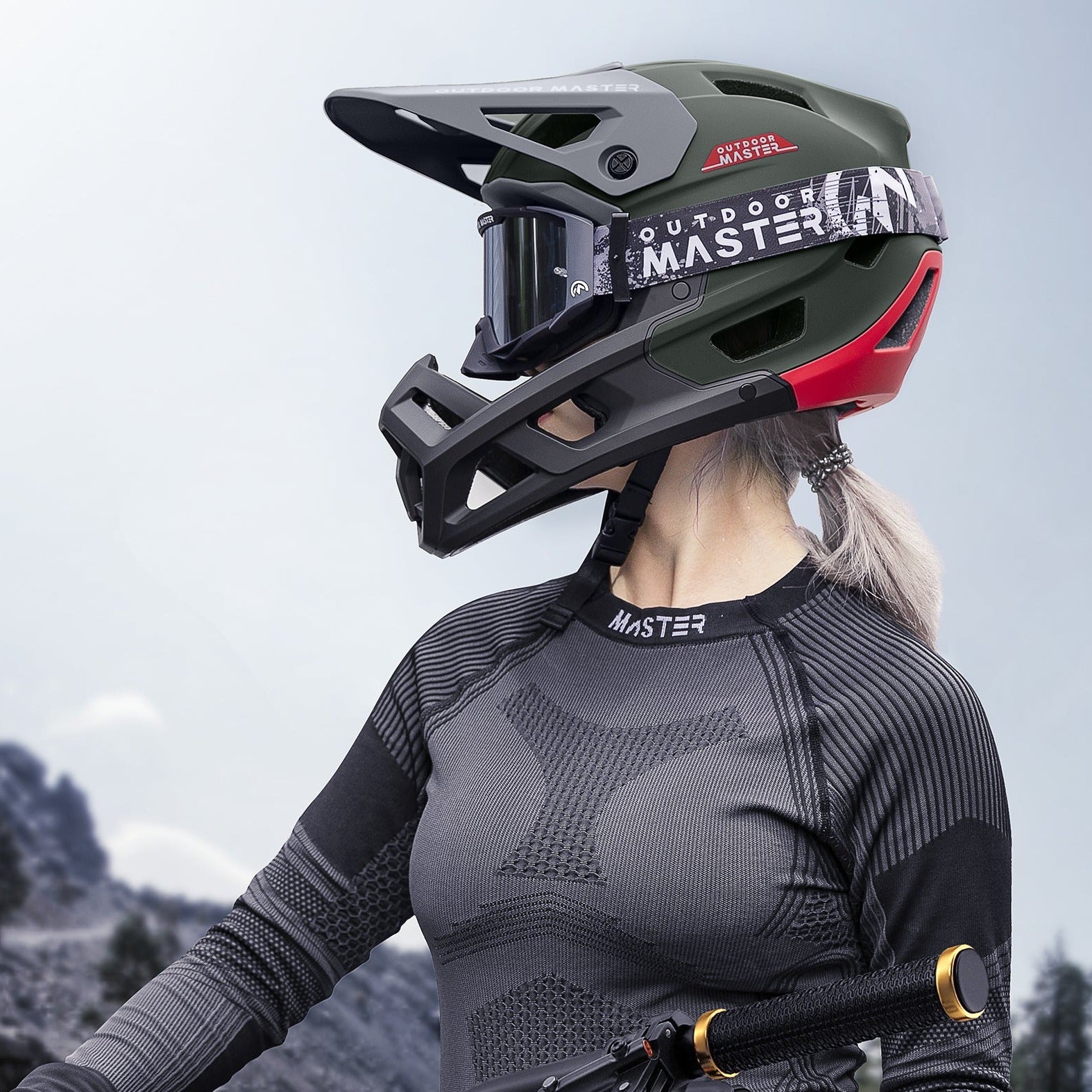 Casco Integrale da Mountain Bike RHINO