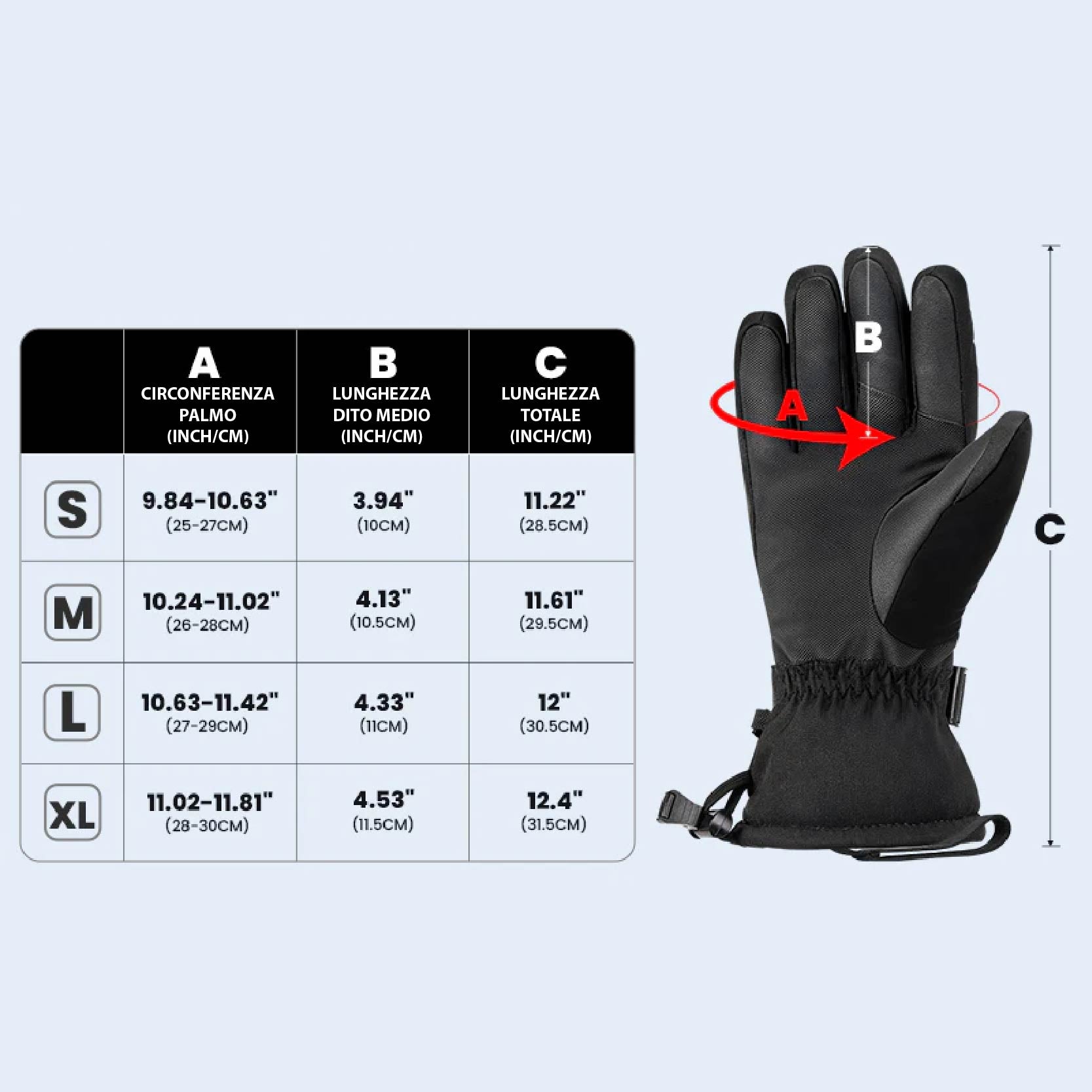 GUANTI DA SCI 3M per adulto