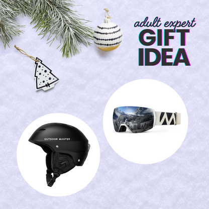 Set Sci e Snowboard con Casco Kelvin e Maschera Ultra