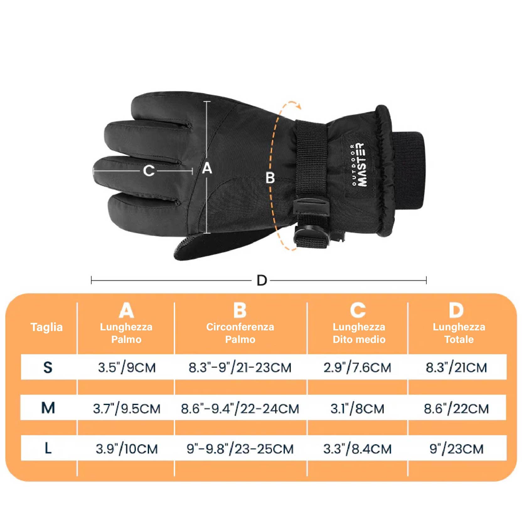 GUANTI DA SCI 3M per bambino