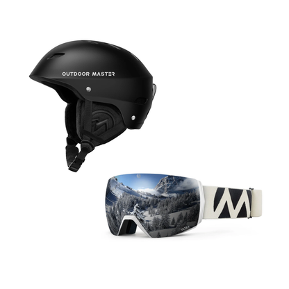 Set Sci e Snowboard con Casco Kelvin e Maschera Ultra
